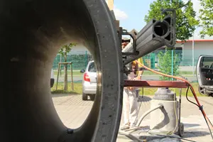 Betoneirohr schneiden