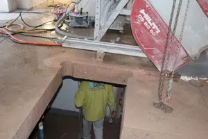 Projekthaus Deckenffnung